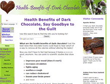 Tablet Screenshot of health-benefits-of-dark-chocolate.com